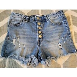 Vervet Super High Rise Cutoff Jean Shorts Size Medium